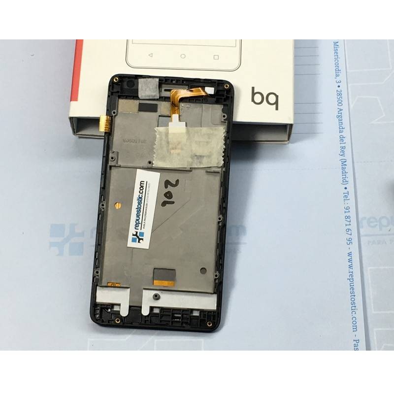 Pantalla Completa ORIGINAL para Bq Aquaris E4 negra