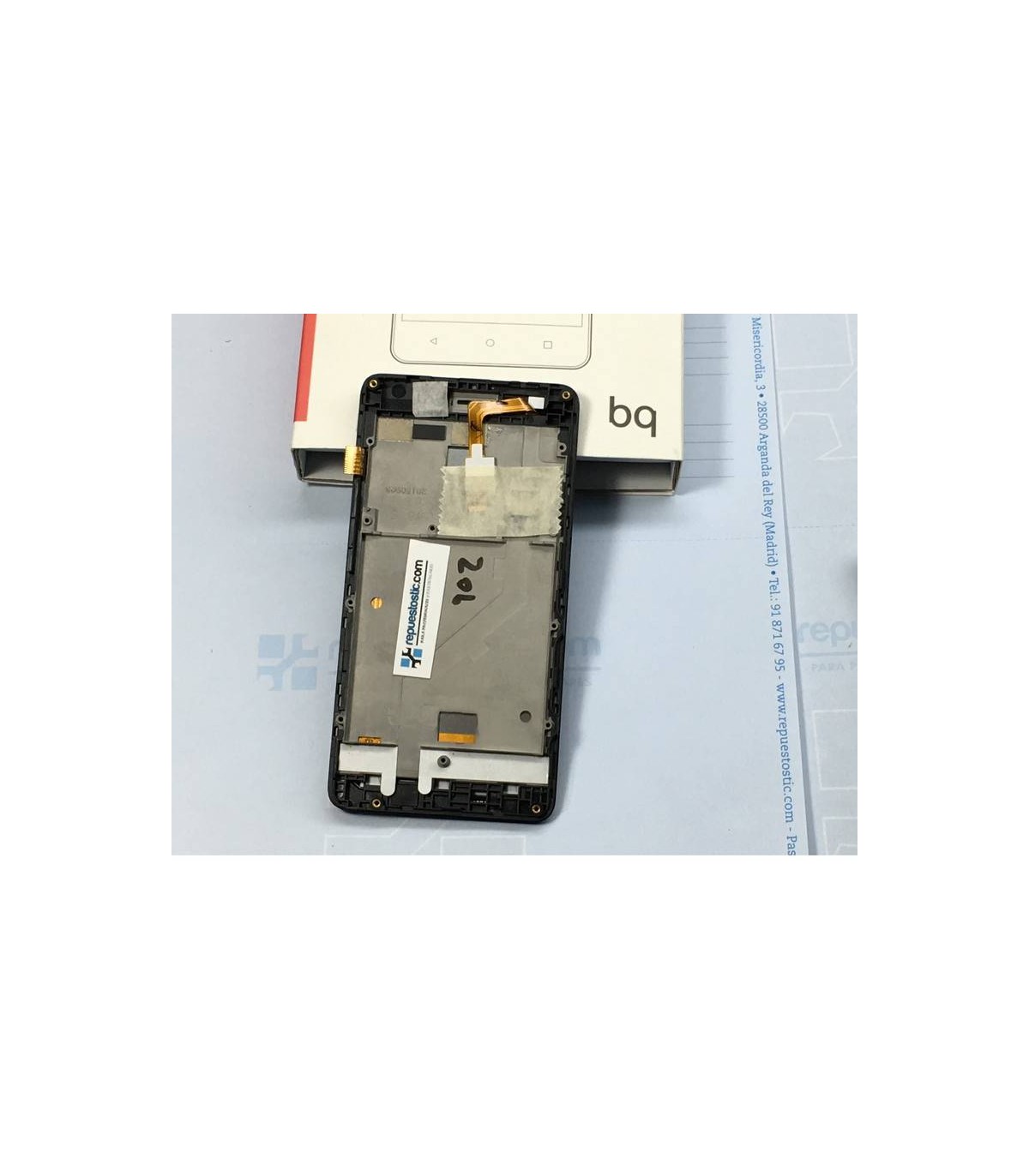 Pantalla Completa ORIGINAL para Bq Aquaris E4 negra
