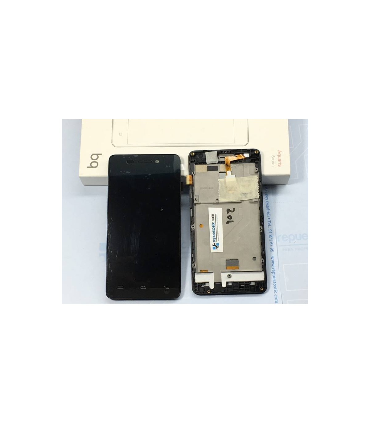 Pantalla Completa ORIGINAL para Bq Aquaris E4 negra