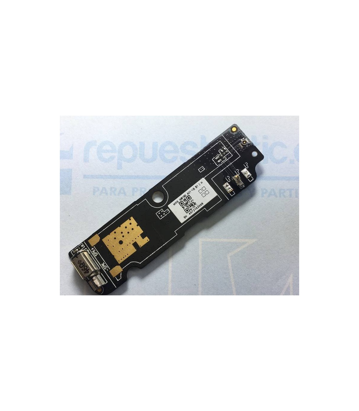 Placa auxiliar con micrófono y vibrador para BQ Aquaris E4