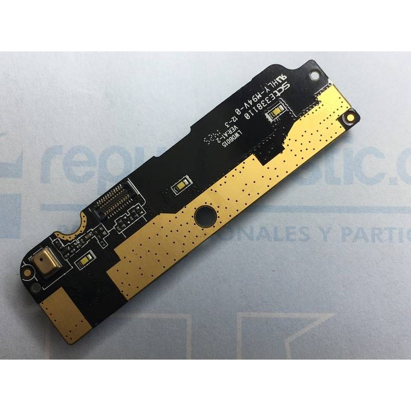 Placa auxiliar con micrófono y vibrador para BQ Aquaris E4