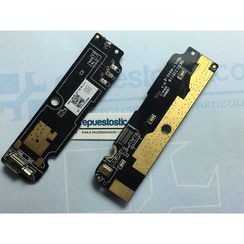 Placa auxiliar con micrófono y vibrador para BQ Aquaris E4