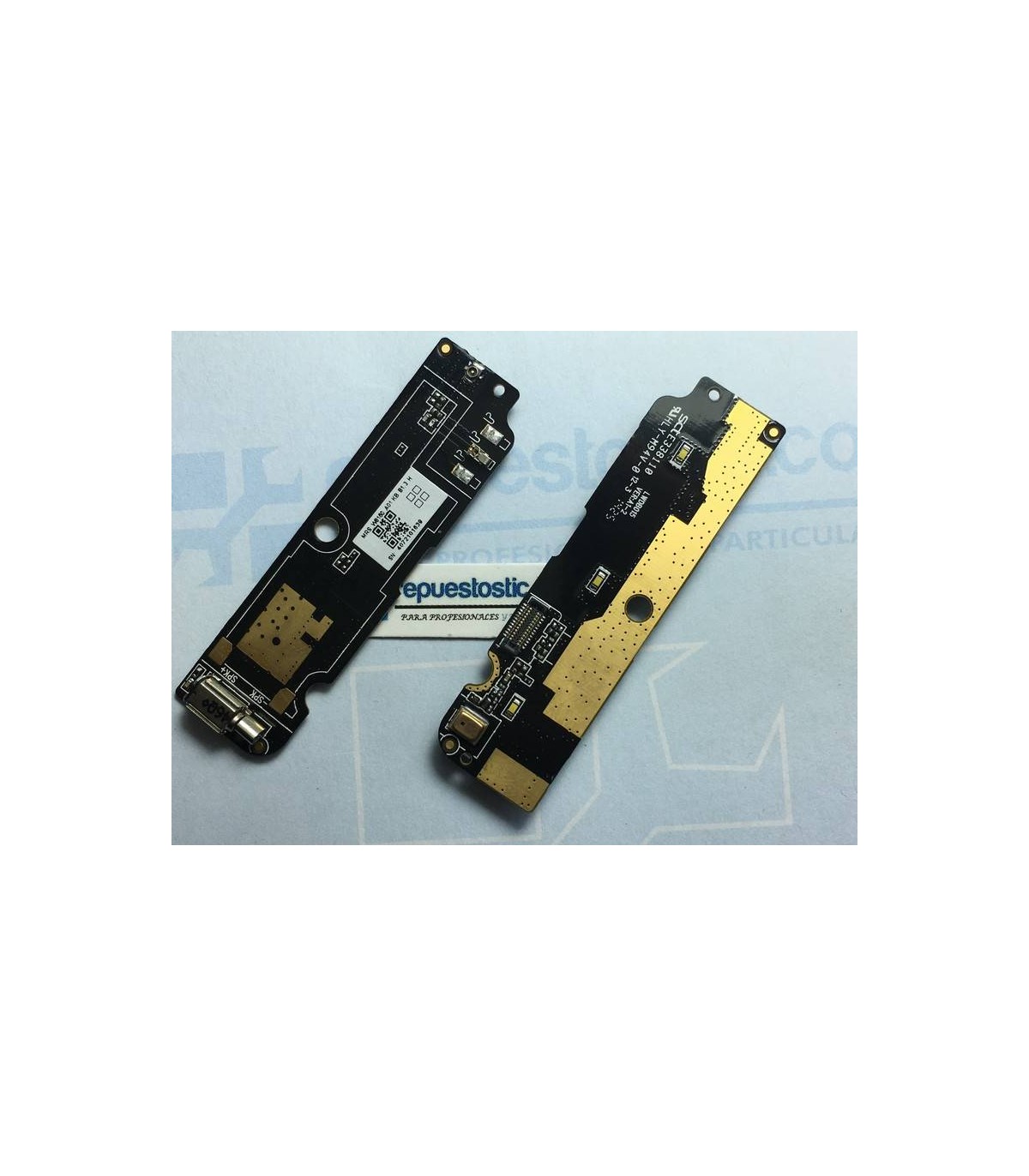 Placa auxiliar con micrófono y vibrador para BQ Aquaris E4
