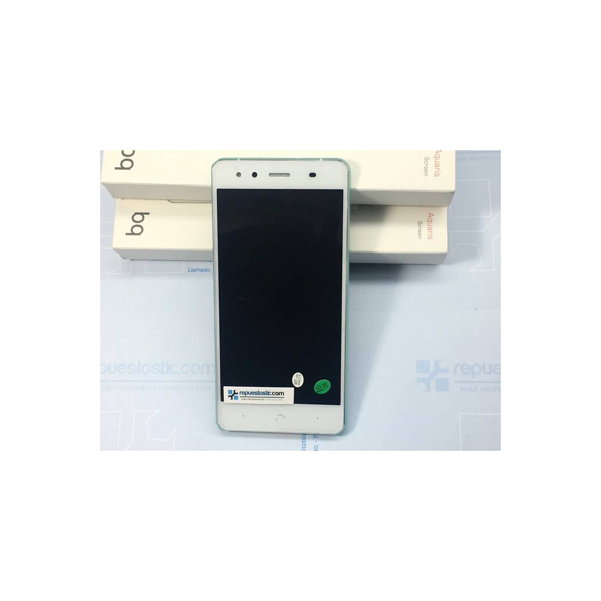 Pantalla ORIGINAL para Bq X5 (Plata) (Green) 