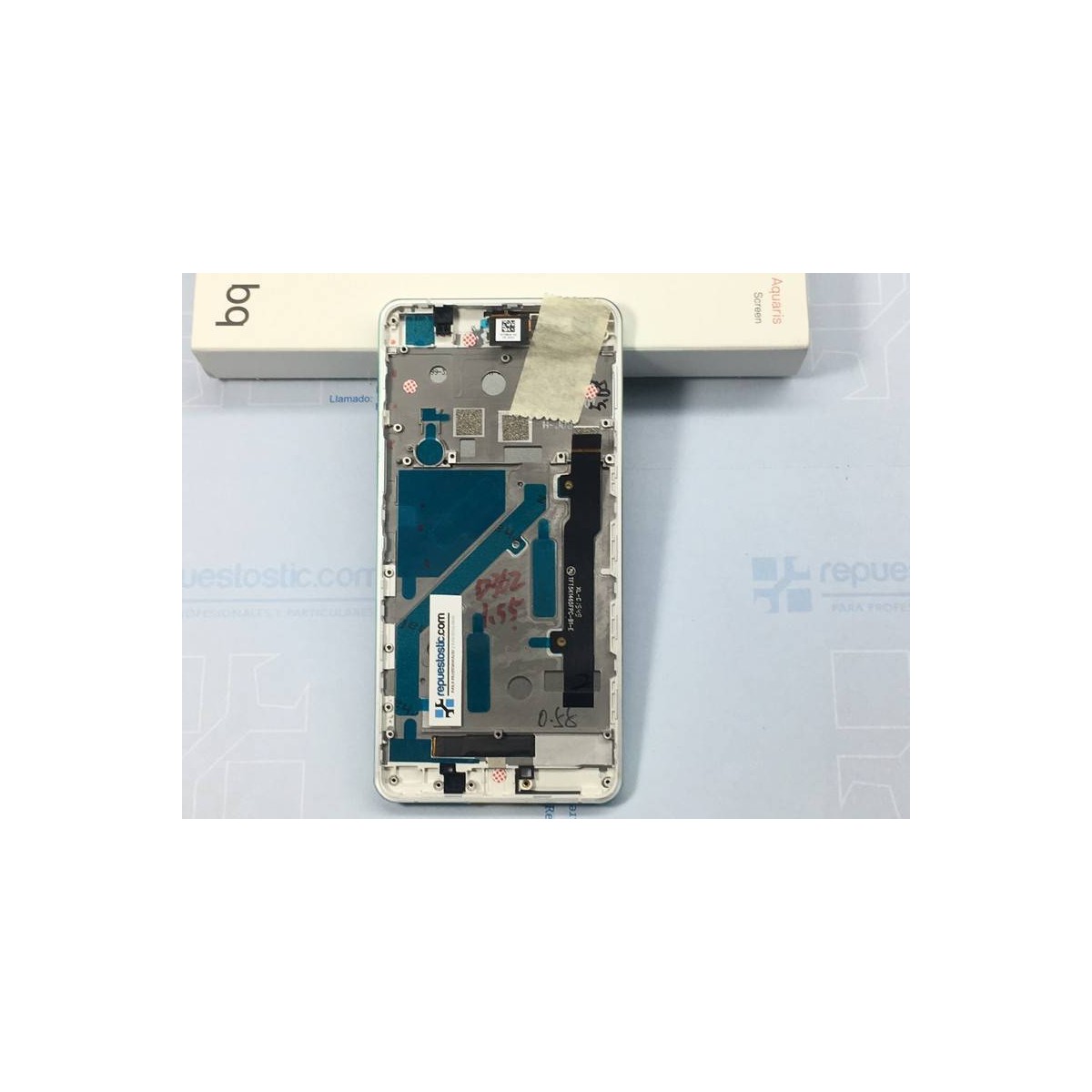Pantalla ORIGINAL para Bq X5 (Plata) (Green) 