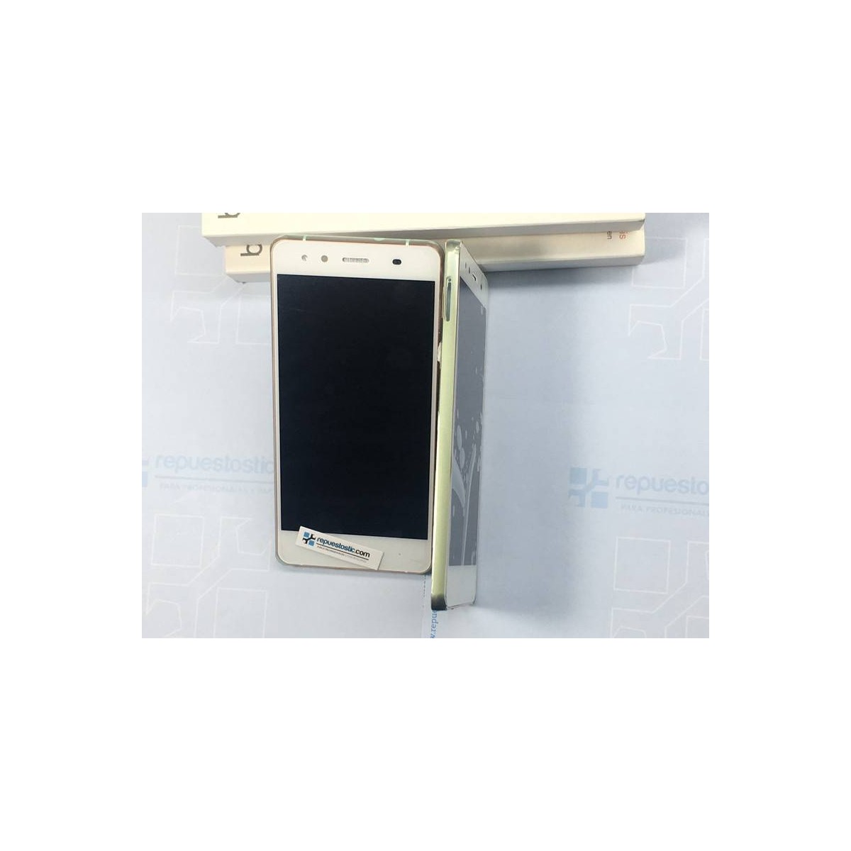 Pantalla  ORIGINAL para Bq X5 (Rosa Dorado) (Green) 