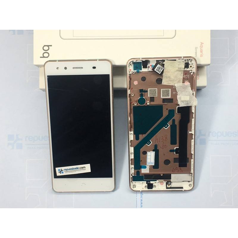 Pantalla  ORIGINAL para Bq X5 (Rosa Dorado) (Green) 