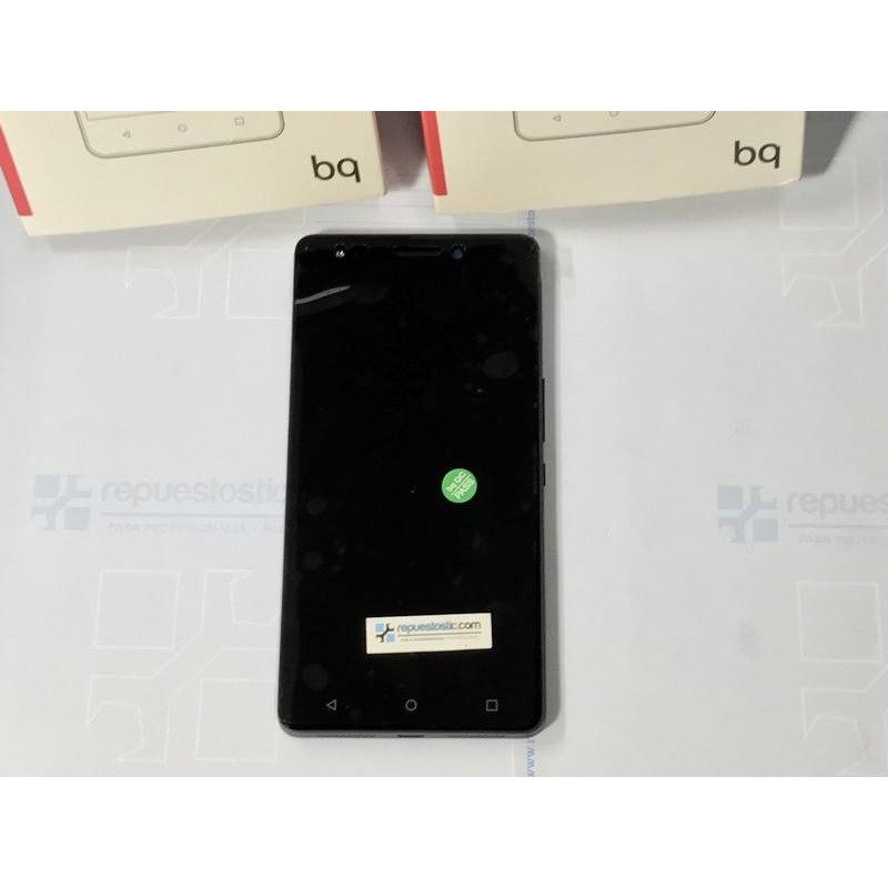 Pantalla completa Con marco ORIGINAL para BQ Aquaris M5.5 negra