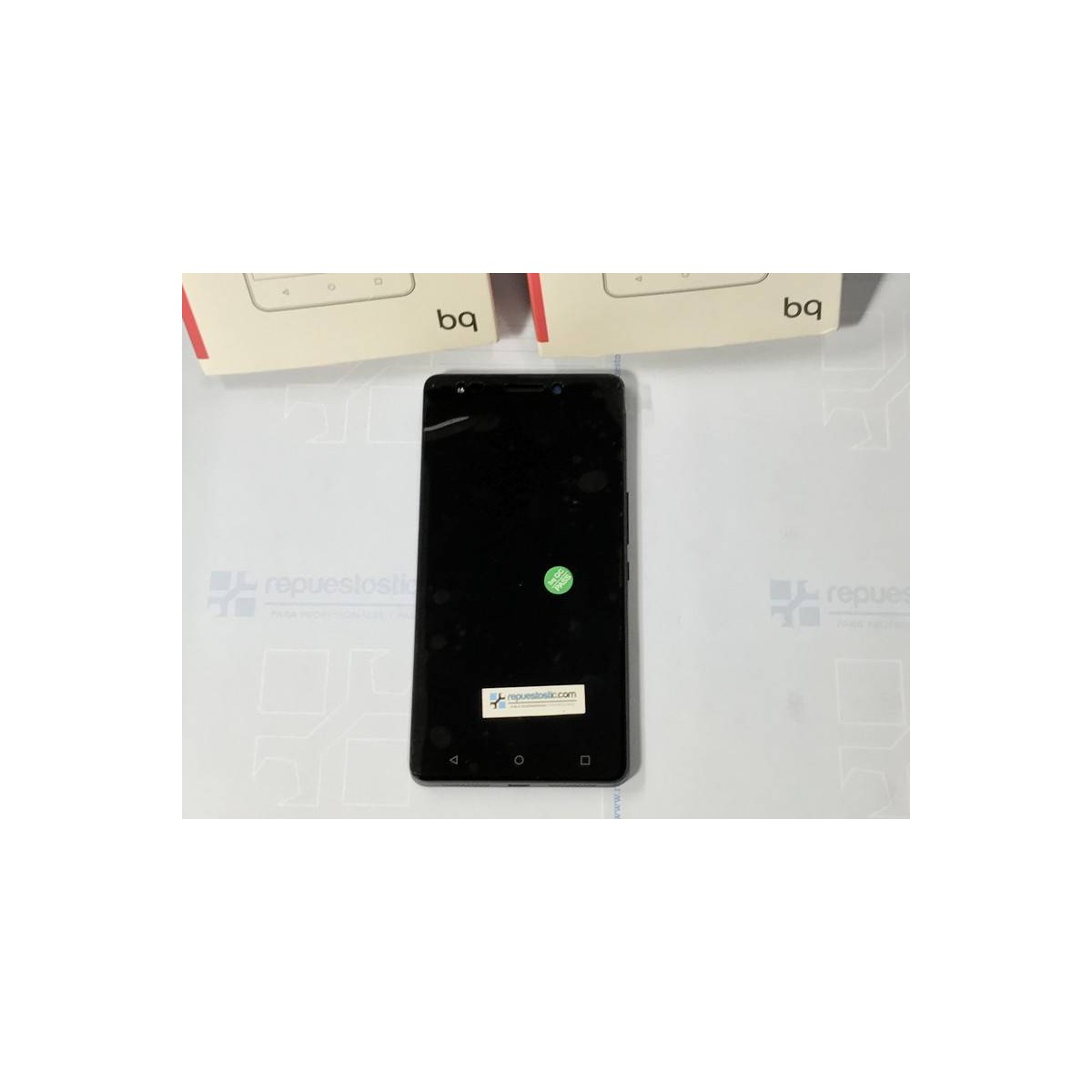 Pantalla completa Con marco ORIGINAL para BQ Aquaris M5.5 negra