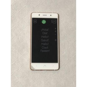 Ecrã completa com marco ORIGINAL (LCD/display + digitalizador/táctil+Marco) para BQ Aquaris X5 Plus-Branca