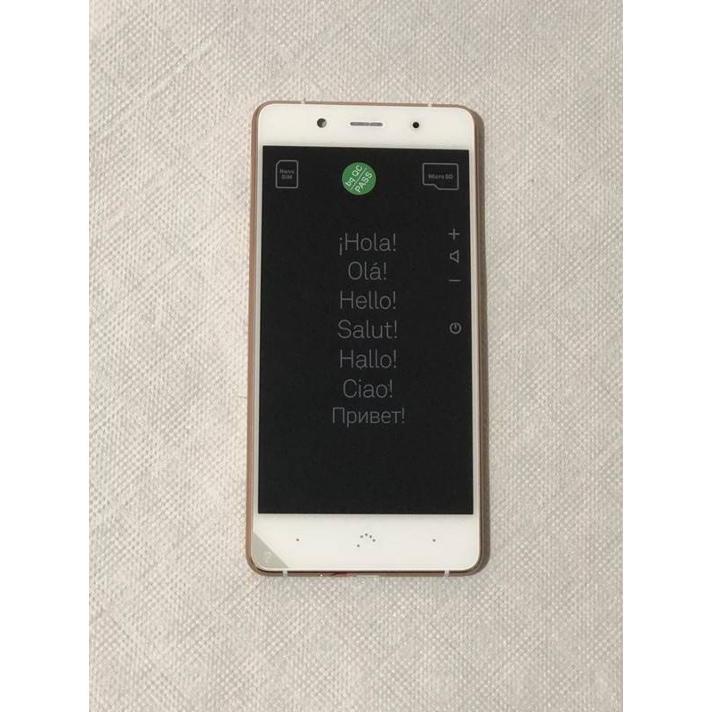 Pantalla completa con marco ORIGINAL (LCD/display + digitalizador/táctil+Marco) para BQ Aquaris X5 Plus-Blanca
