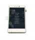Pantalla completa con marco para BQ Aquarius U, U lite Blanca Dorada ORIGINAL
