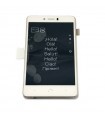 Pantalla completa con marco para BQ Aquarius U, U lite Blanca Dorada ORIGINAL