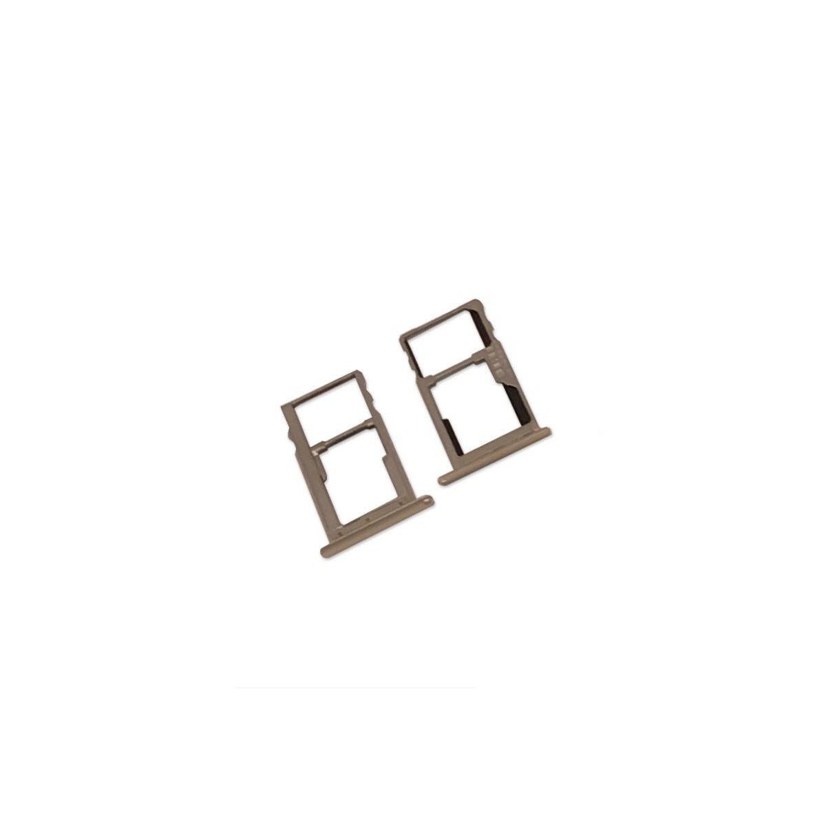 Porta SIM/SD Dourado para BQ Aquarius U Plus