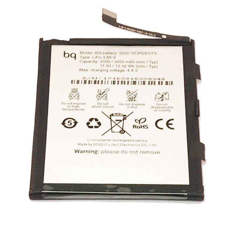 Batería de 3200mAh pra BQ Aquaris X5 Plus ORIGINAL