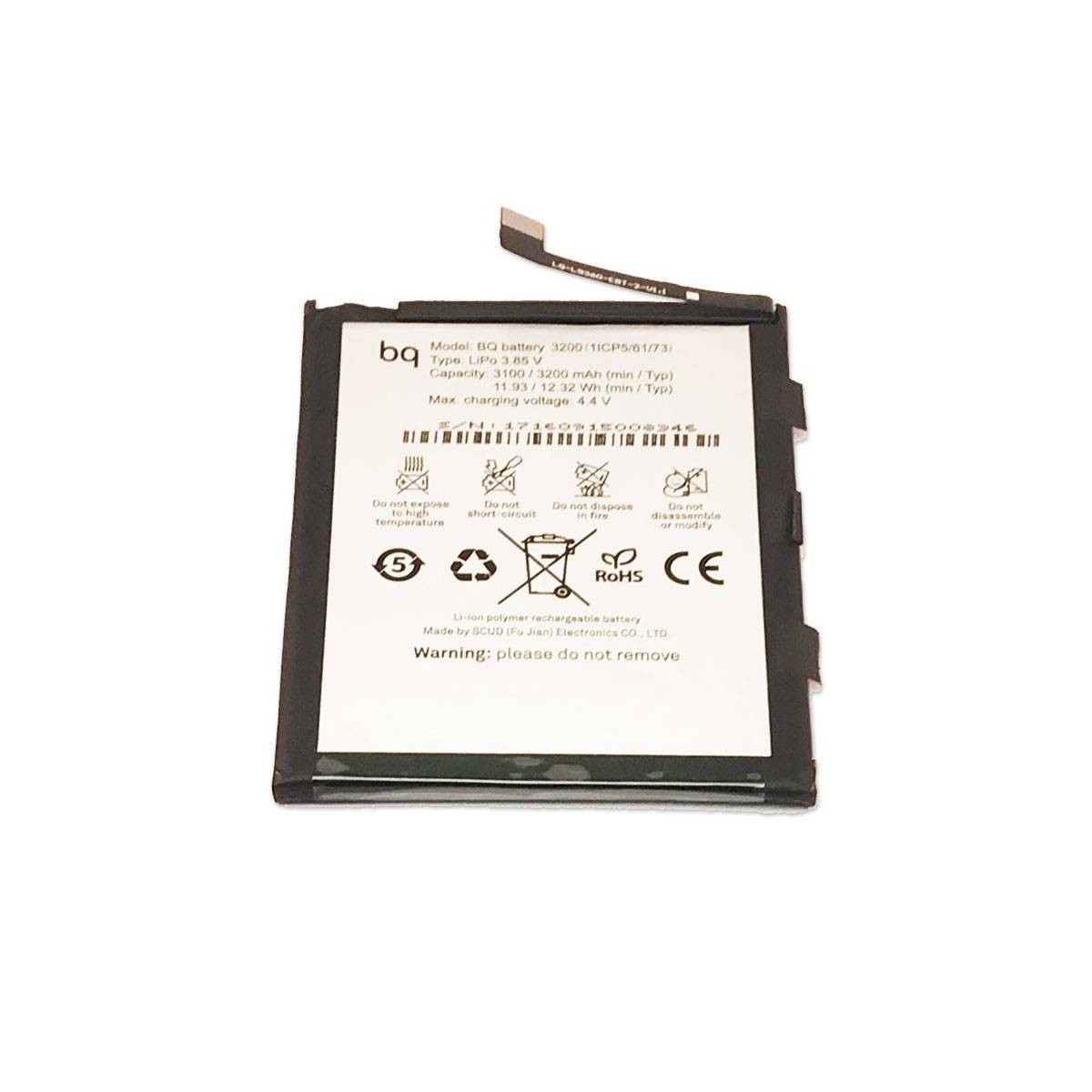 Batería de 3200mAh pra BQ Aquaris X5 Plus ORIGINAL