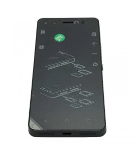ecrã completa com marco para bq Aquaris M4.5 preta ORIGINAL