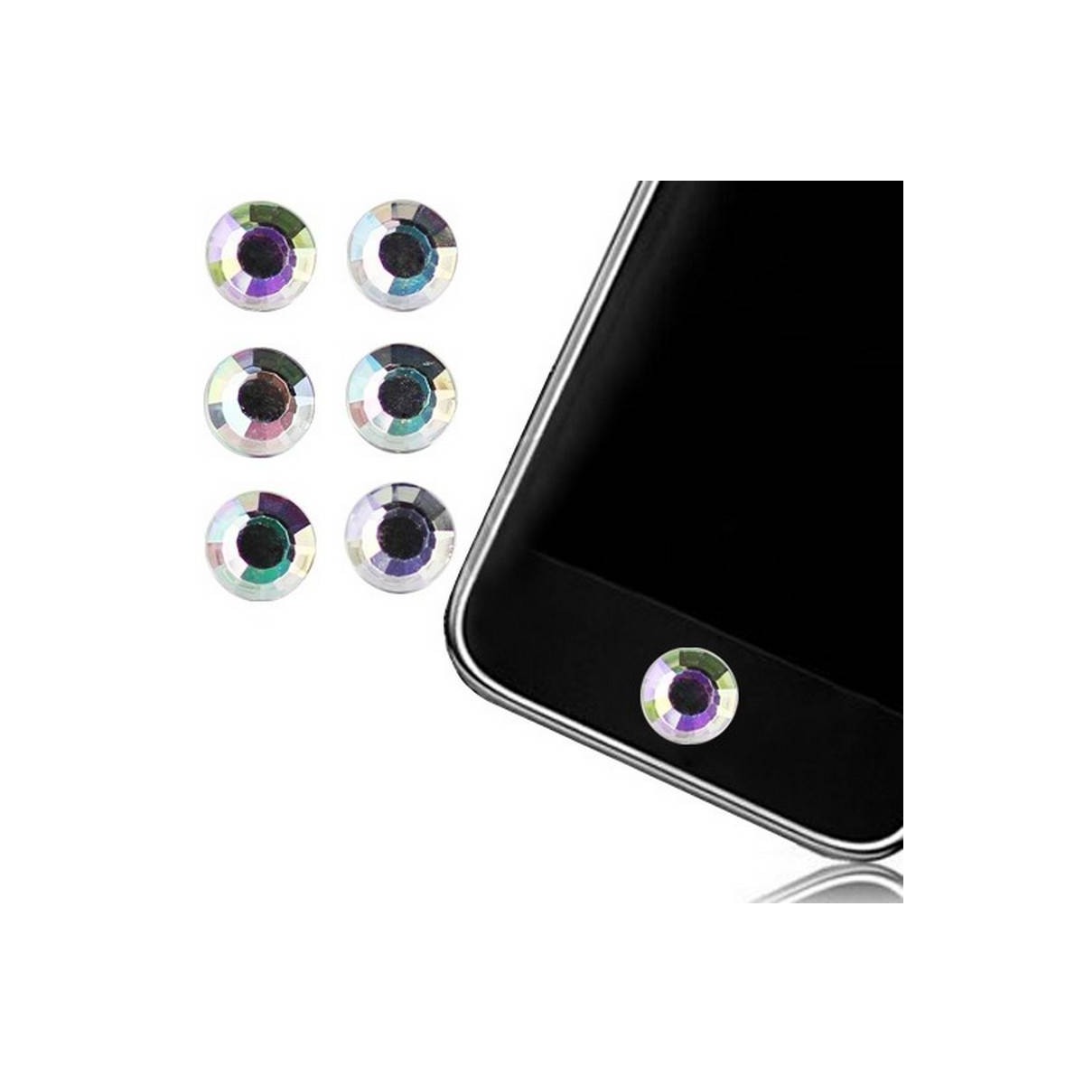 STICK PEGATINA de Boton Home iPHONE Transparente