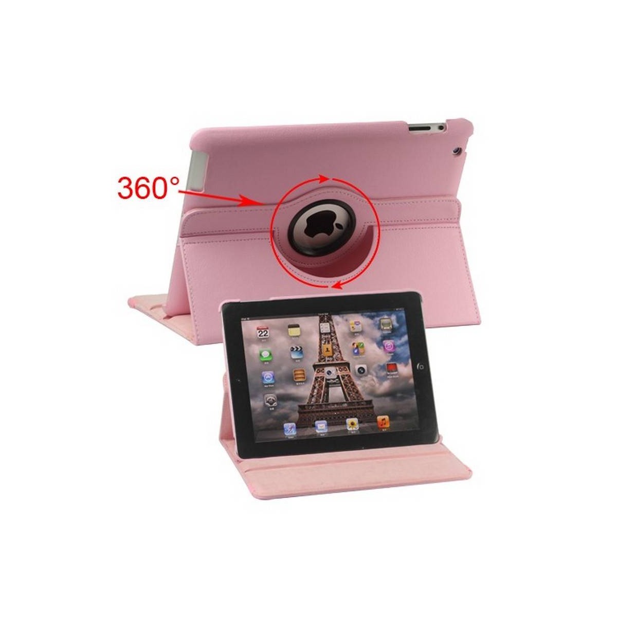 Funda Giratoria 360º iPad 3 iPad 4 iPad 2 Rosa chicle