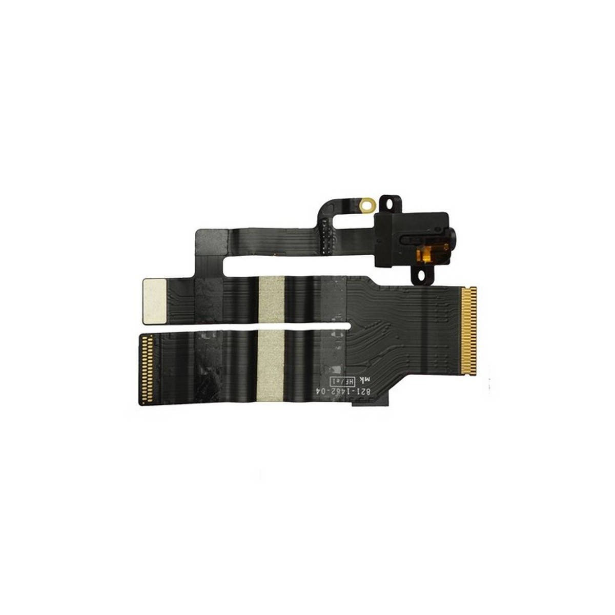 Cabo flex com conetor de fone de ouvidoes Jack preto para Apple iPad 3, Wifi + 4G