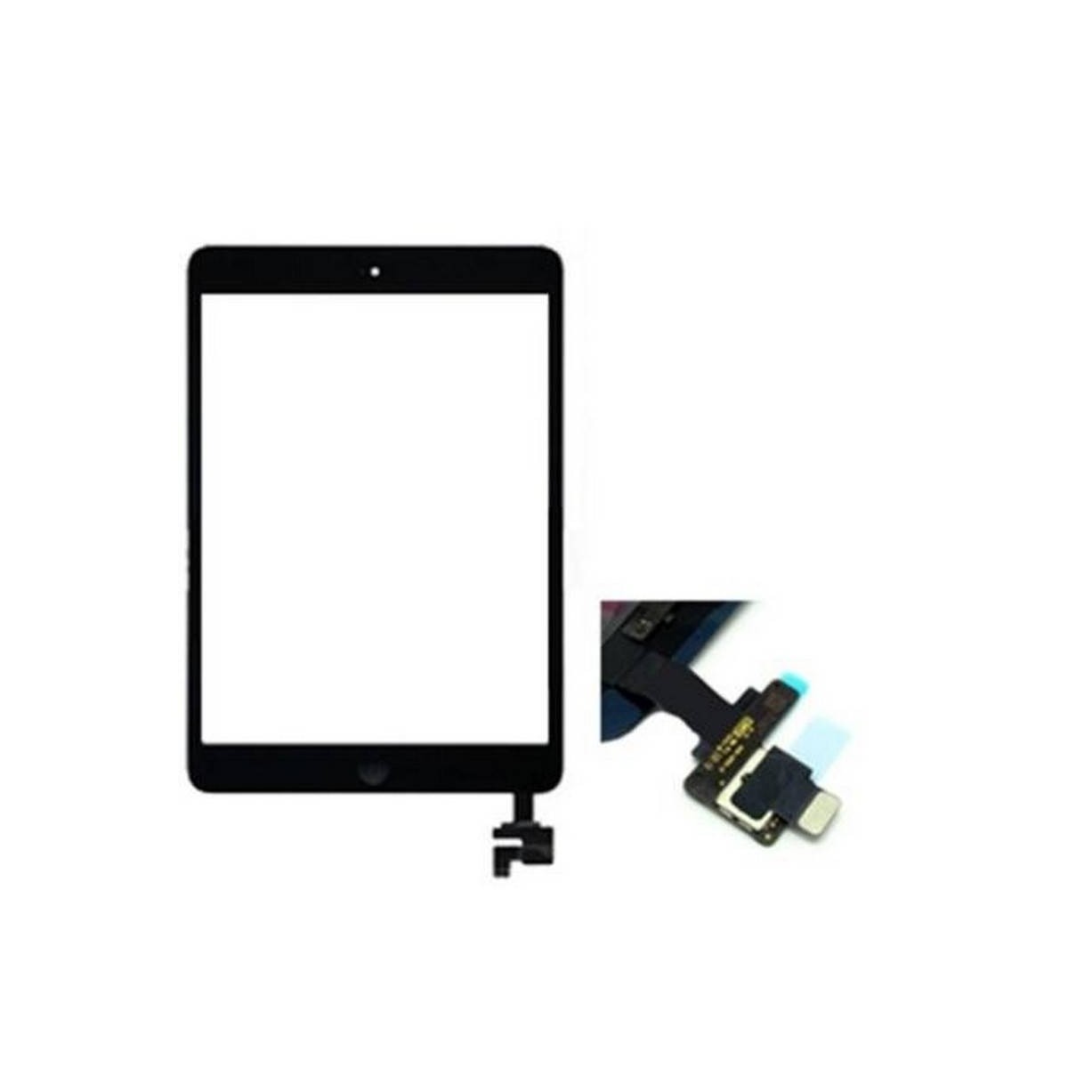 Tactil ipad mini / ipad mini 2 preto com conetor ic 