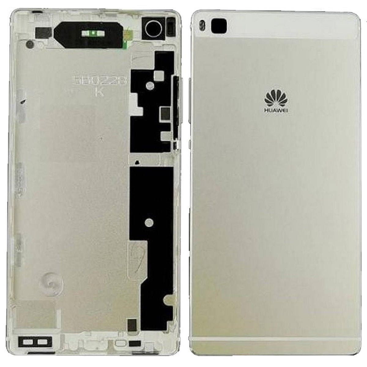Tapa Bateria Huawei Ascend P8 branca / ouro