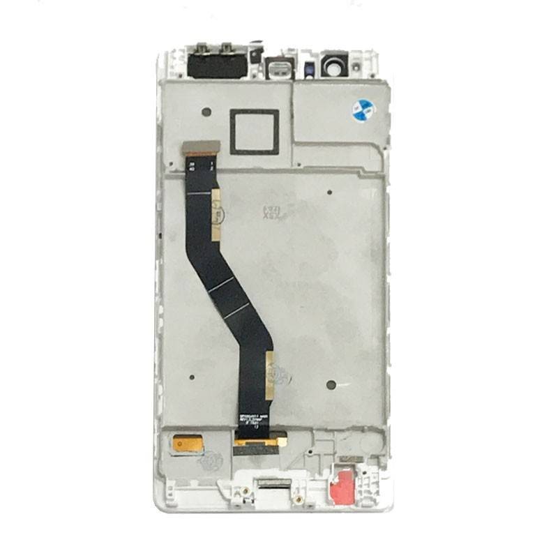 Pantalla completa con marco para Huawei P9 Plus blanca