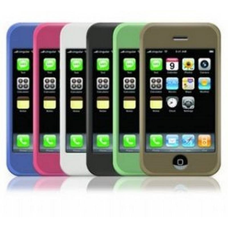 iPhone 3G, 3Gs funda de silicona/goma antideslizante y anti golpes