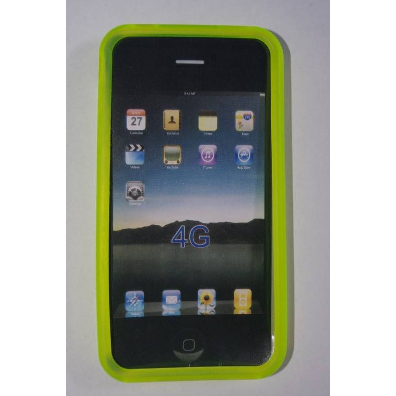 funda silicona iphone 4 amarillo 