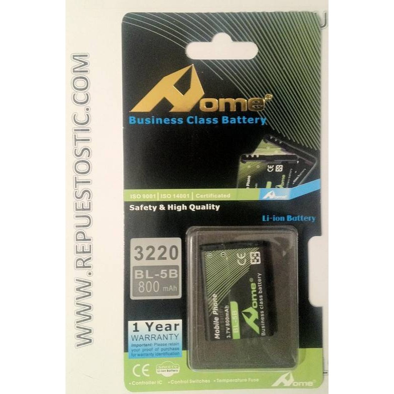 Bateria para Nokia BL-5B 3220, 5140, 7260, 3230, 6020, N80 bateria (BL5B)