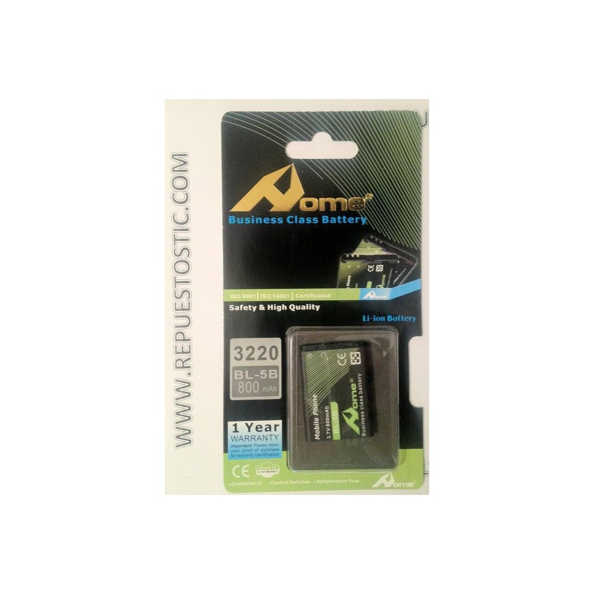 Bateria para Nokia BL-5B 3220, 5140, 7260, 3230, 6020, N80 bateria (BL5B)