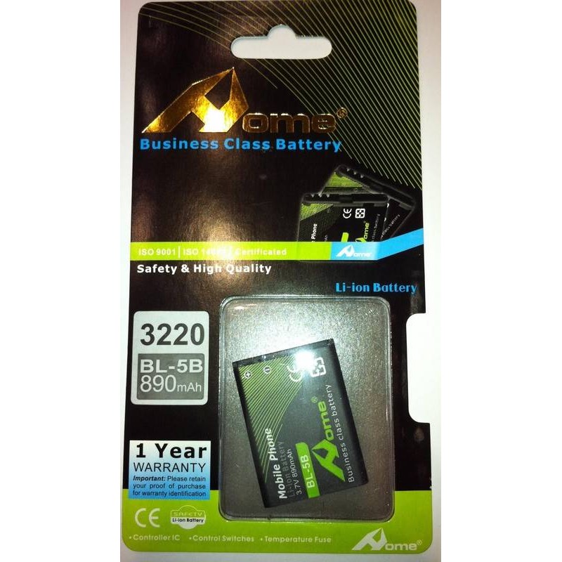 Bateria para Nokia BL-5B 3220, 5140, 7260, 3230, 6020, N80 bateria (BL5B)
