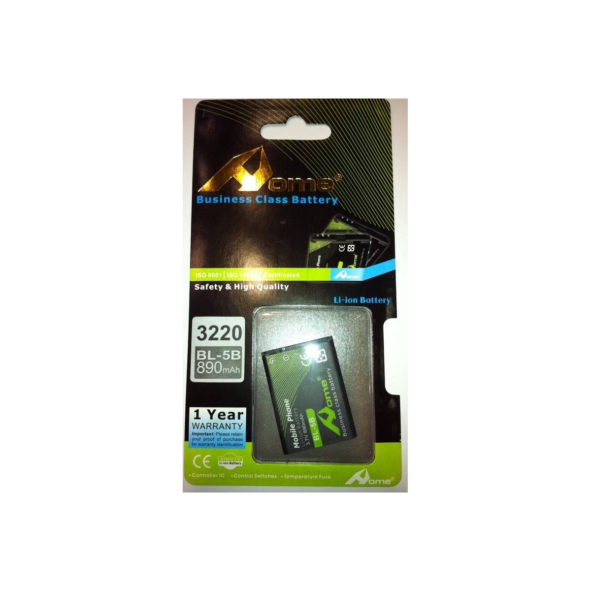 Bateria para Nokia BL-5B 3220, 5140, 7260, 3230, 6020, N80 bateria (BL5B)