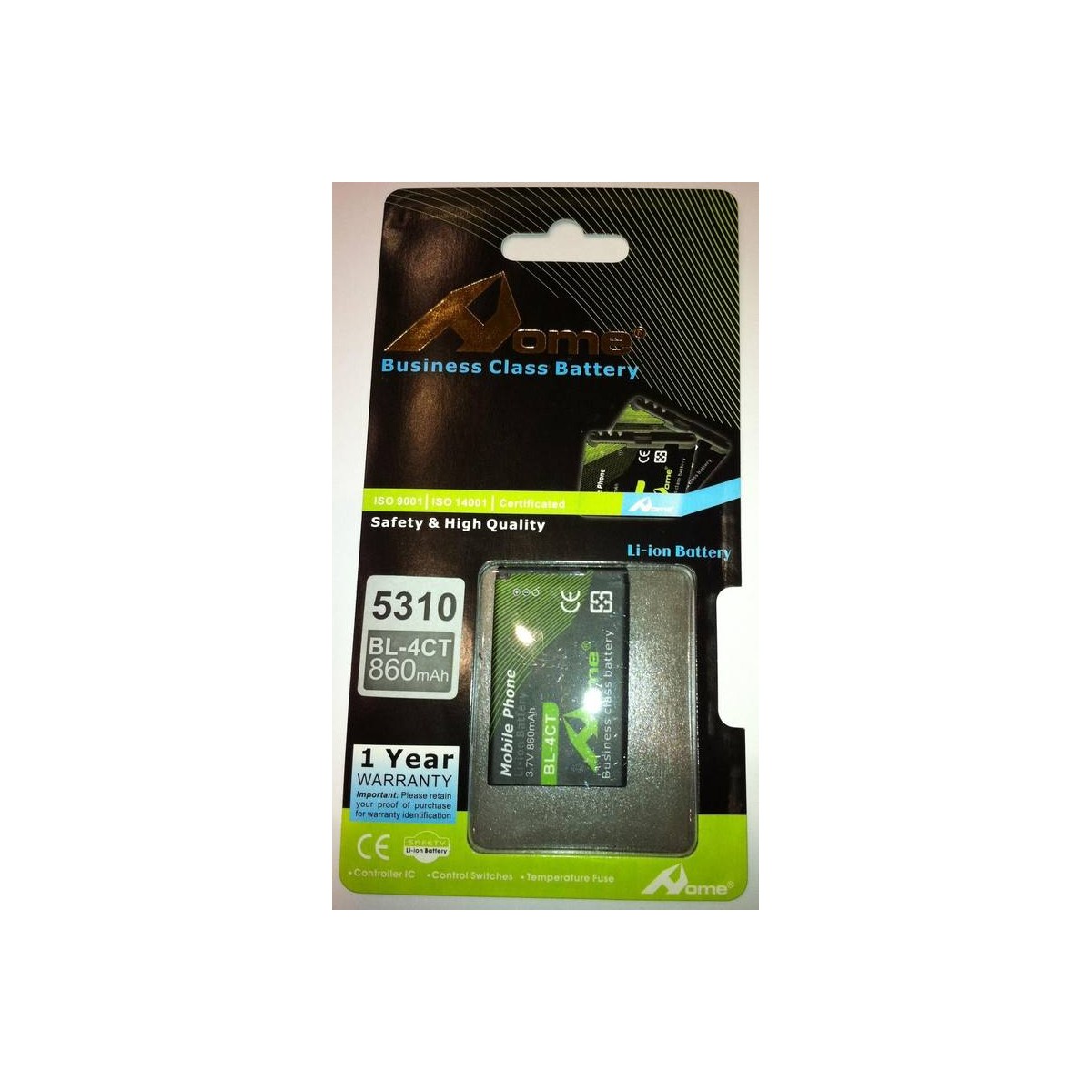 Bateria para Nokia 5310 Xpress Music, X3, 6600 Fold, 7210 Supernova, 7310 Supernova bateria BL-4CT DE LARGA DURACIÒN 