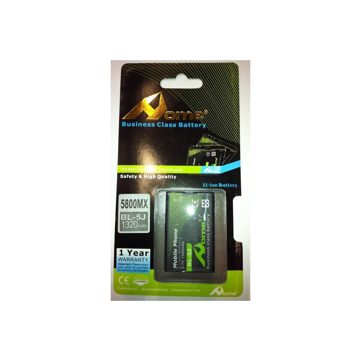 Nokia 5800 bateria BL-5J 1320 M/AH DE LARGA DURACIÒN 