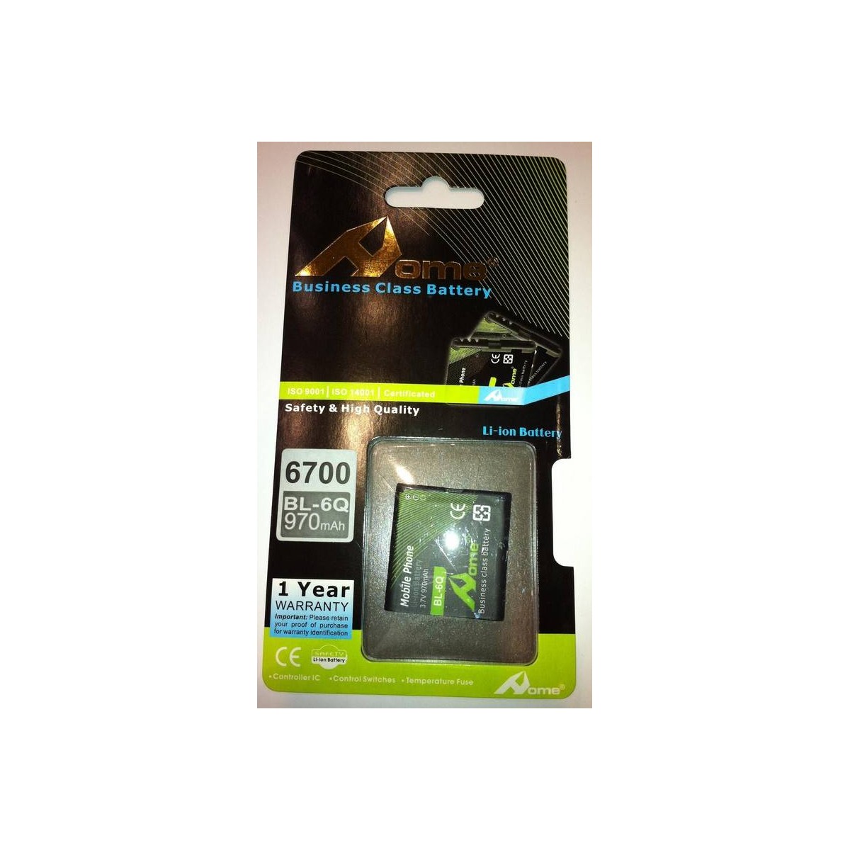 Nokia 6700c Classic bateria BL-6Q 970 M/AH DE LARGA DURACIÒN 