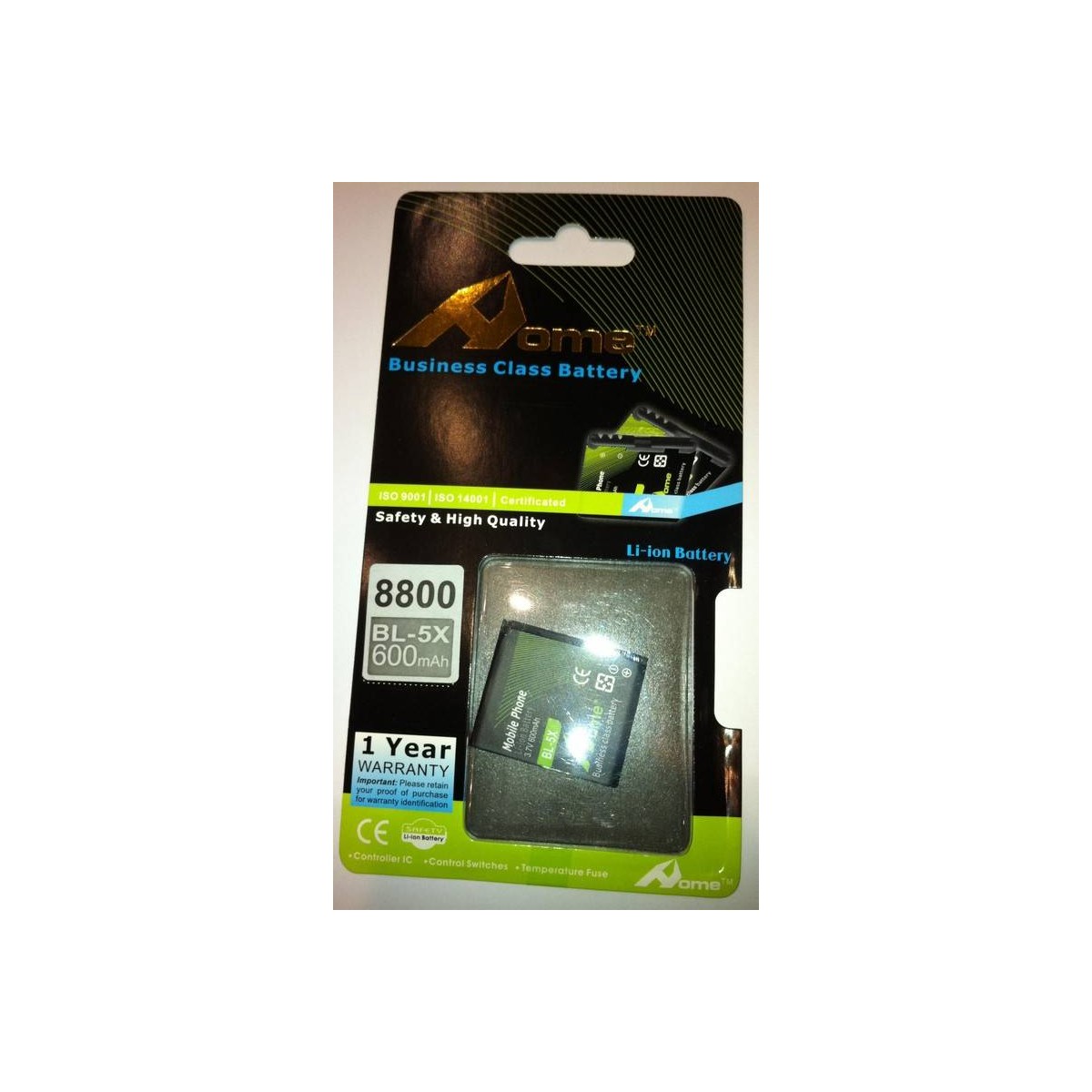 Nokia 8800 bateria BL-5X 600M/AH DE LARGA DURACIÒN 