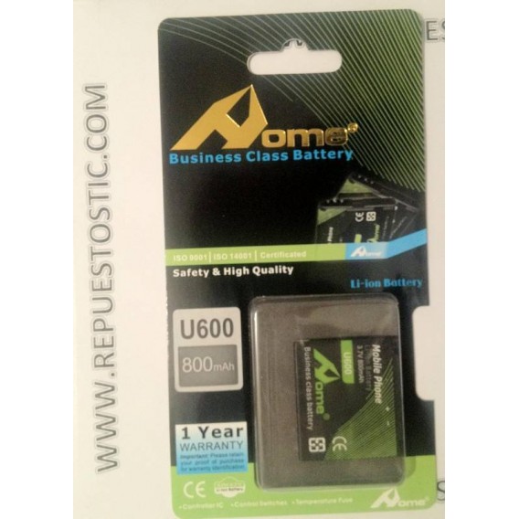 Samsung U600, E840, X820, D830 800m/Ah LI-ION DE LARGA DURACION