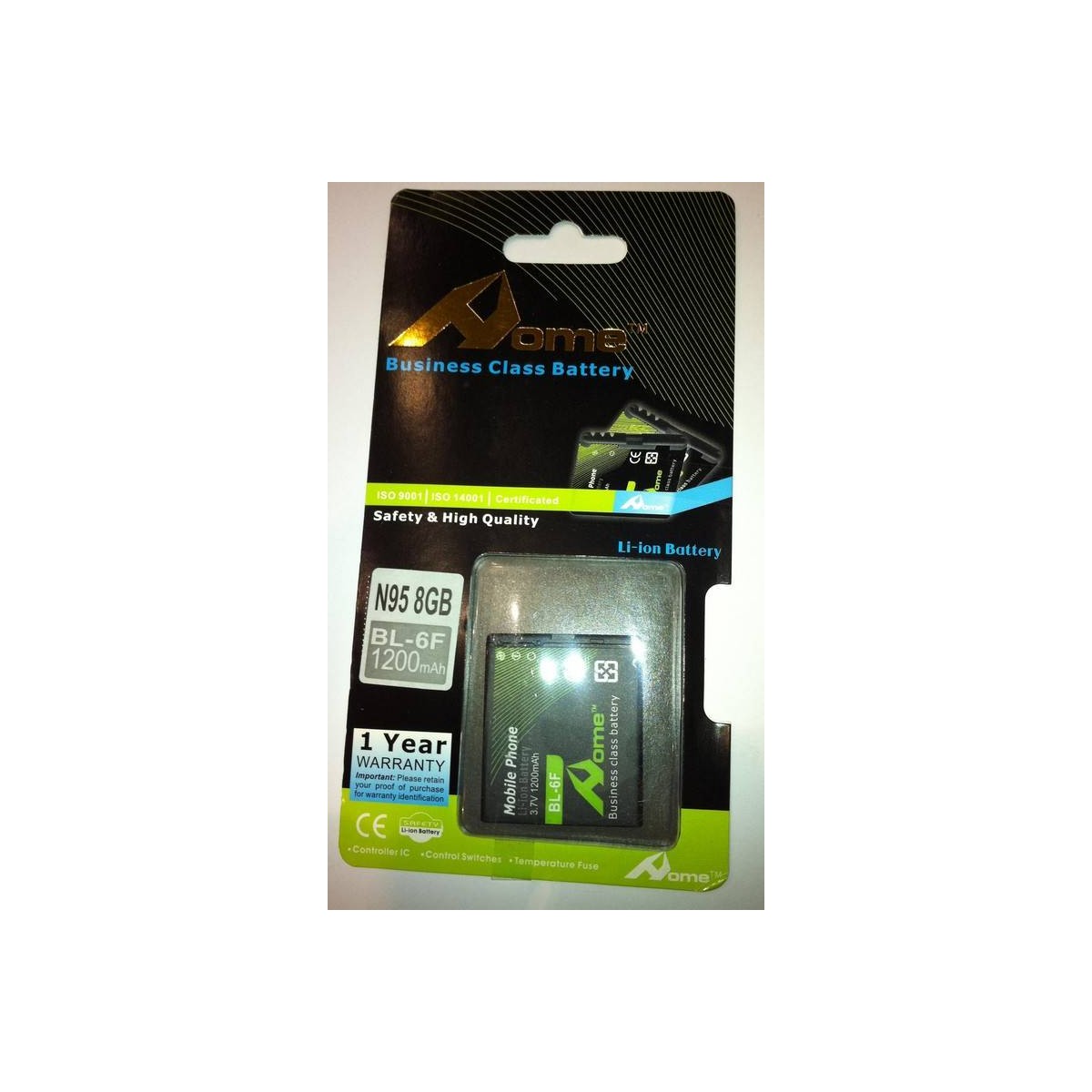 Nokia N95 8GB bateria BL-6F (BL6F) 1200 M/AH