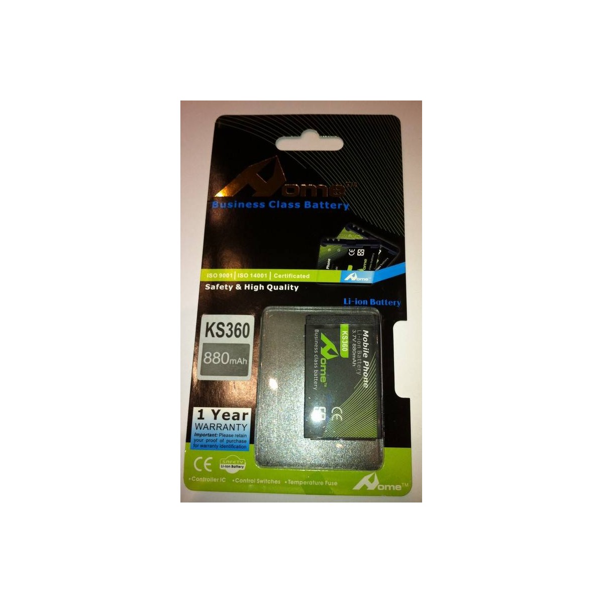 LG KS360, KM380, KT520 880m/Ah LI-ION DE LARGA DURACION