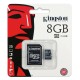 Cartão microSD de 8 GB (clase 4, clase) de Kingston
