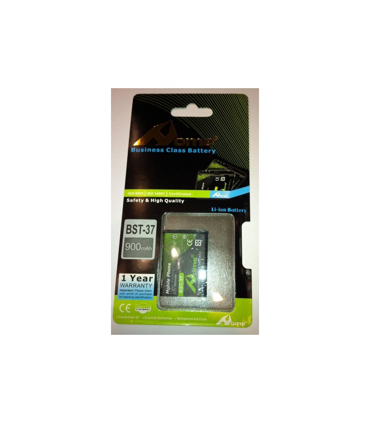 Sony Ericsson D750i, W800, W350, K610, K750, BST-37 900m/Ah LI-ION DE LARGA DURACION