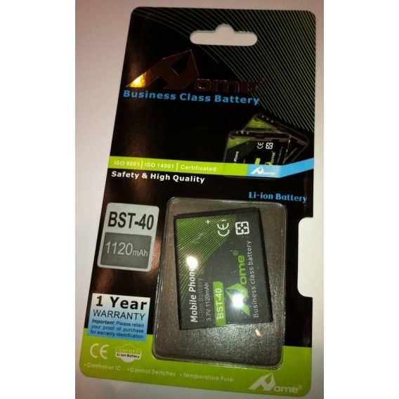 Sony Ericsson P1  BST-40 1120m/Ah LI-ION DE LARGA DURACION