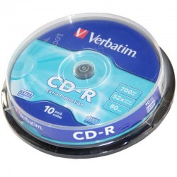 10 CD - R 700MG  VERBATIM
