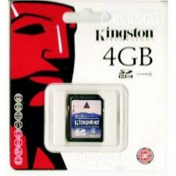 Tarjeta De Memoria SD 4GB KINGSTON ORIGINAL