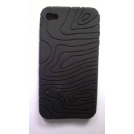 Funda de silicona iphone 4g preta