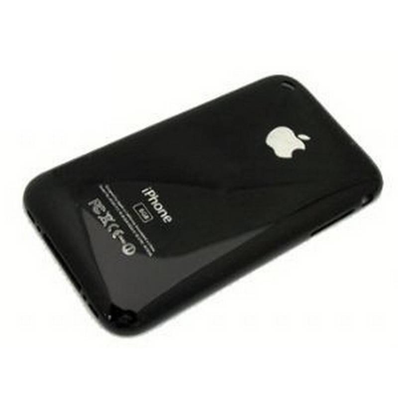 carcasa trasera 32gb, tapa bateria negra iphone 3gs