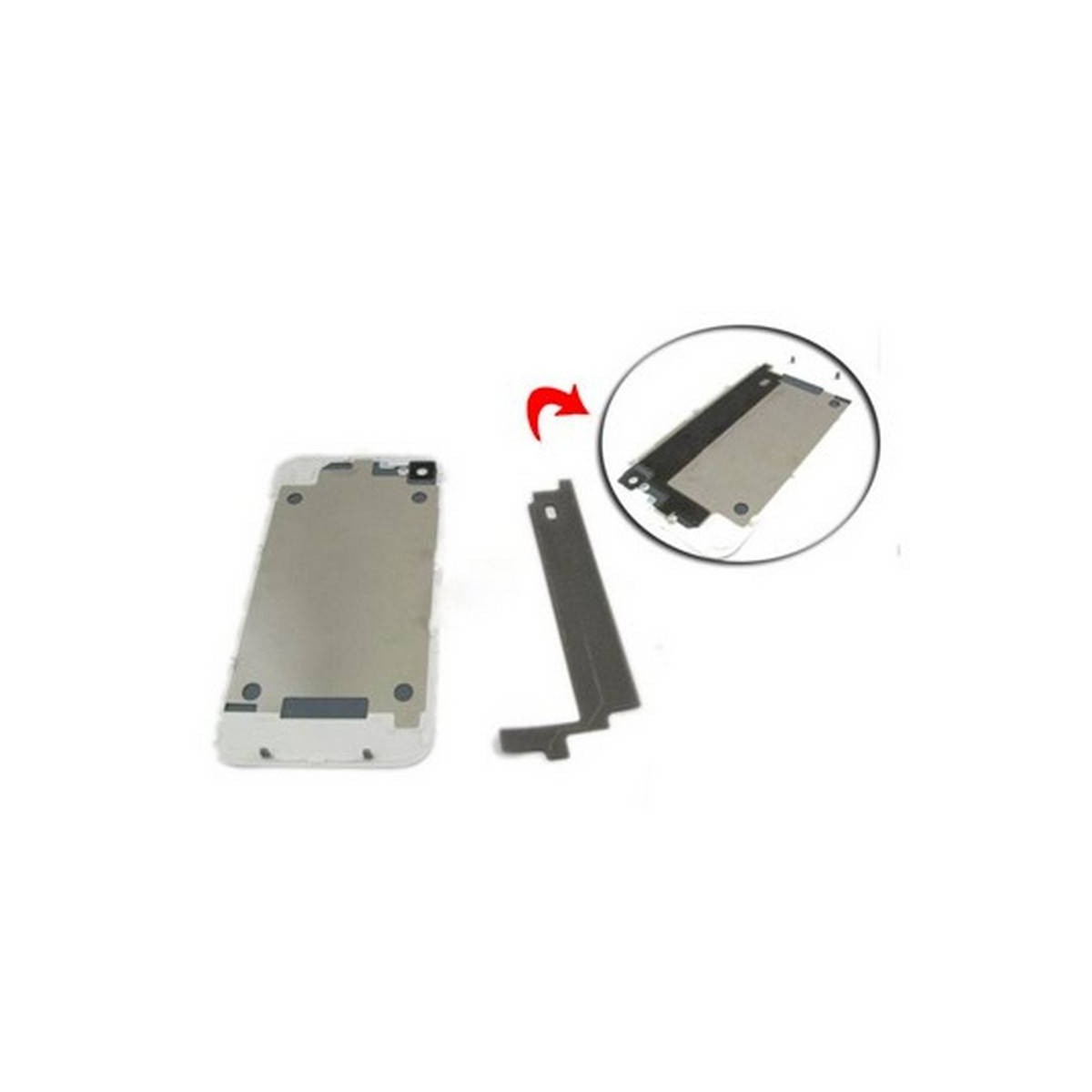 Pegatina iPHONE 4S ANTI-ESTATICA PARA LA BATERIA