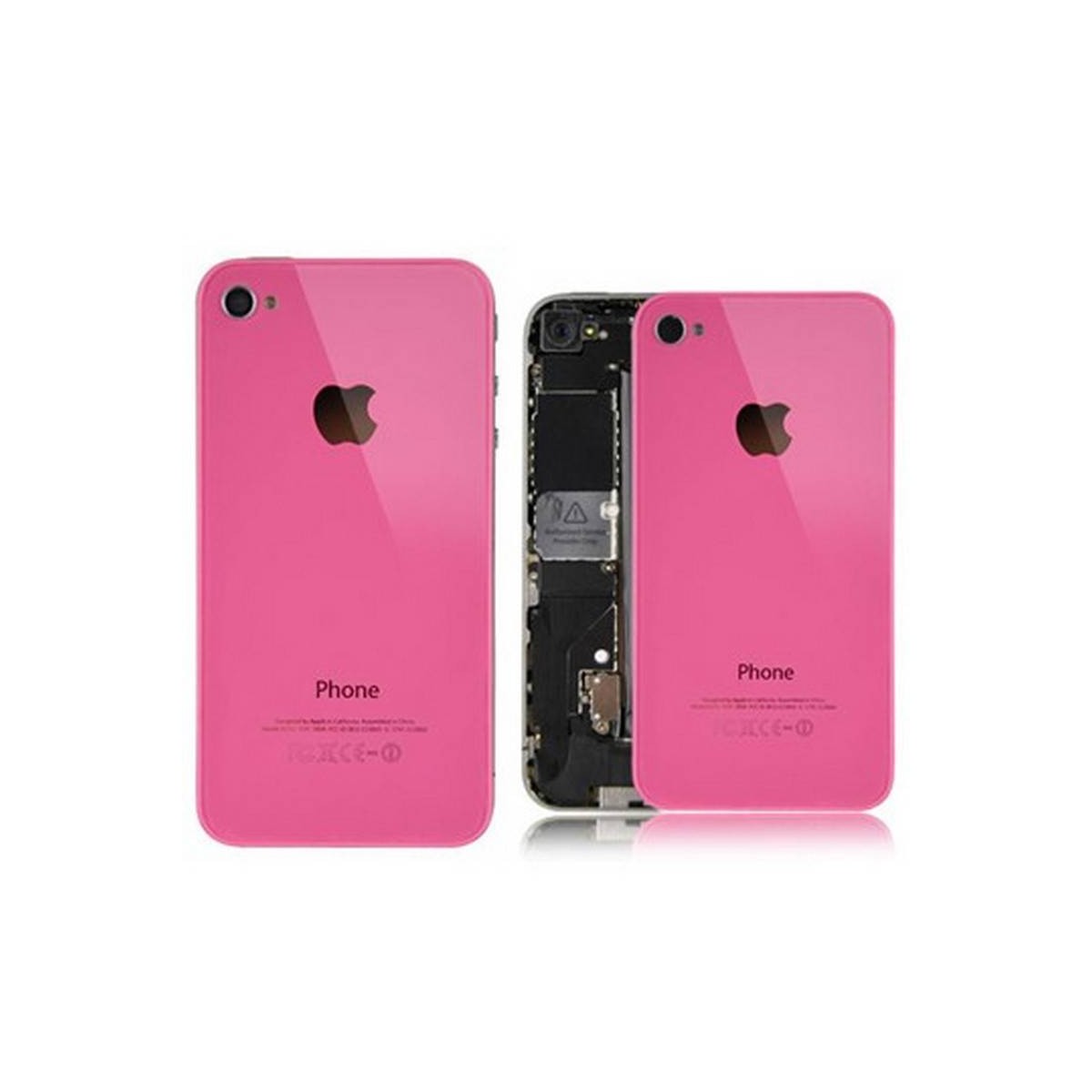 tapa traseira para iphone 4 cor rosa