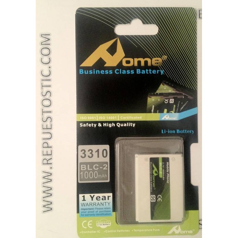 BATERIA BLC-2 PARA NOKIA 3310, 3330, 3410, 3510, 3510I, 5510, 6650, 6800, 6810